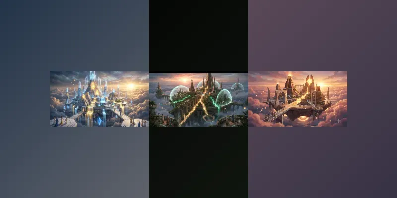 Future Mythology Floating City Concepts generated by undefined