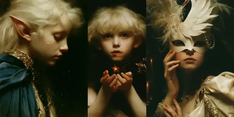 Luxury Fantasy Oil Portraits generated by undefined