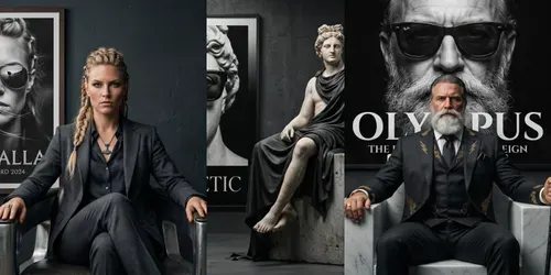 Cinematic Dual Portrait Studios generated by gemini-image