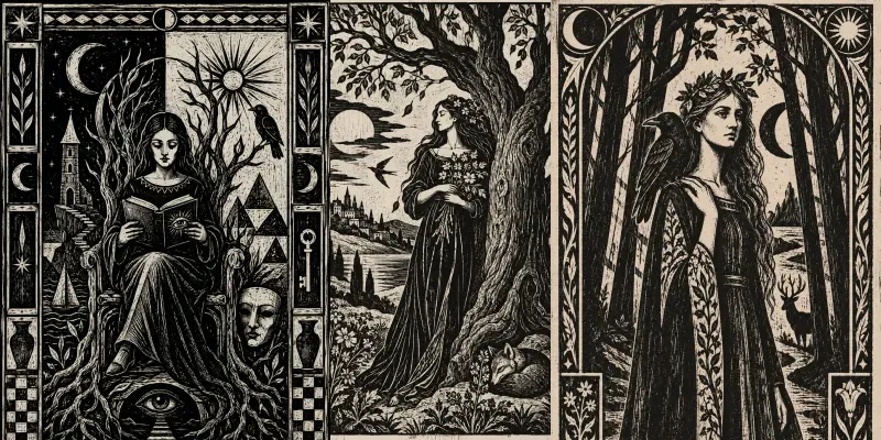 Woodcuts In A Surrealist Graphic Style generated by undefined