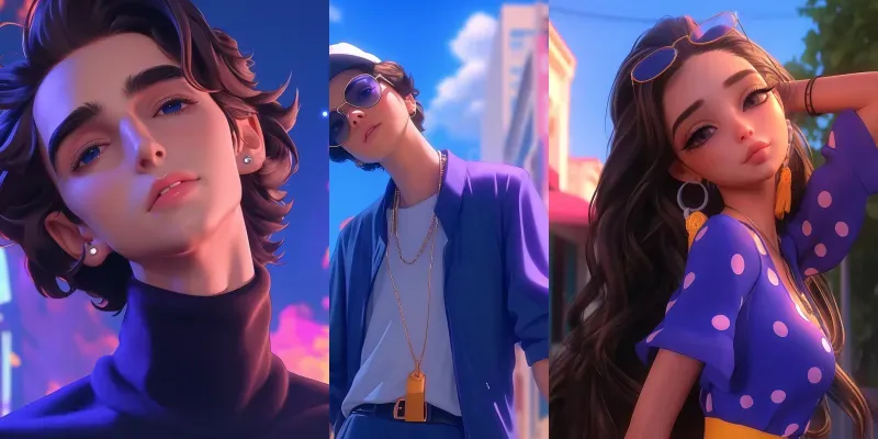 Dynamic Fashion Model Poses generated by undefined