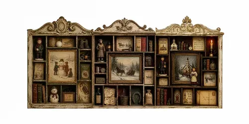Vintage Christmas Shadowbox Ephemera generated by chatgpt-image