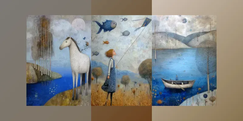 Whimsical Dreamy Storybook Posters generated by undefined