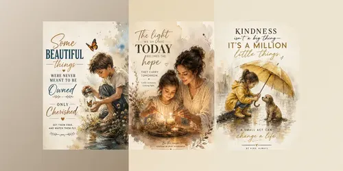 Inspirational Watercolor Faith Posters generated by chatgpt-image