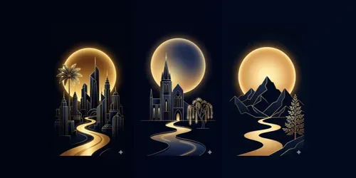 Premium Silhouette Illustration Templates generated by gemini-image