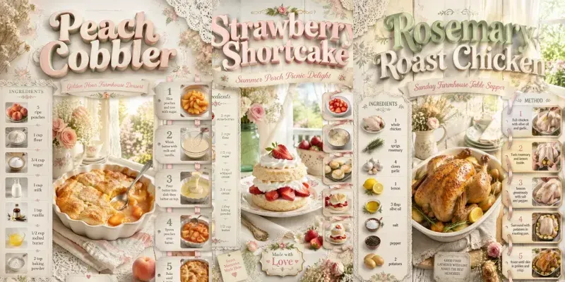Shabby Chic Recipe Poster Generator generated by undefined