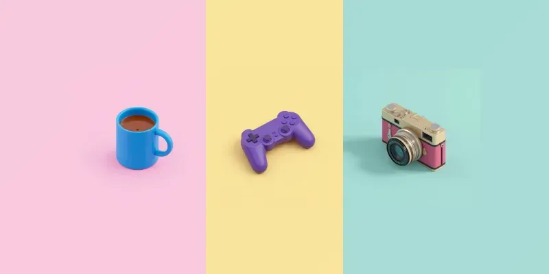 3D Minimalist Isometric Icons generated by undefined