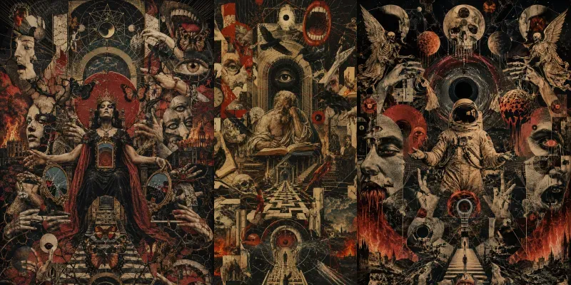 Surreal Occult Collages generated by undefined