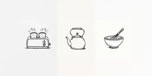 Minimalist Kitchen Doodle Clipart generated by midjourney