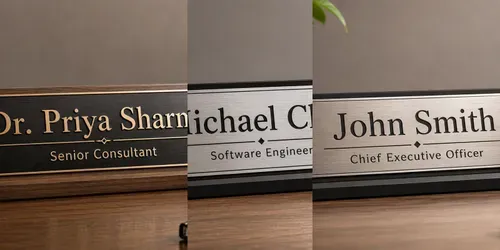 Custom Desk Nameplate Generator generated by chatgpt-image