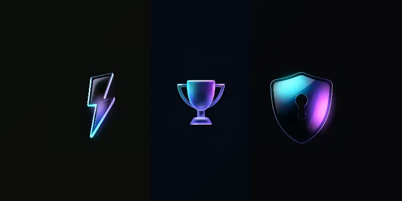 Frosted Glassmorphism Icons generated by undefined