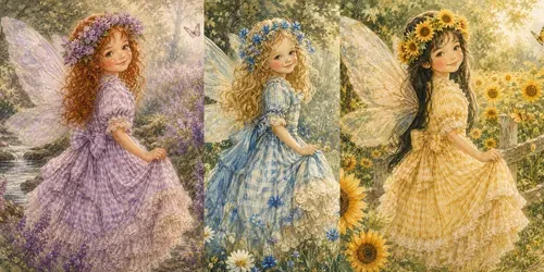 Vintage Fairy Meadow Art generated by chatgpt-image