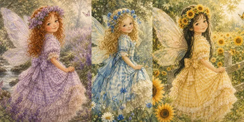 Vintage Fairy Meadow Art generated by undefined