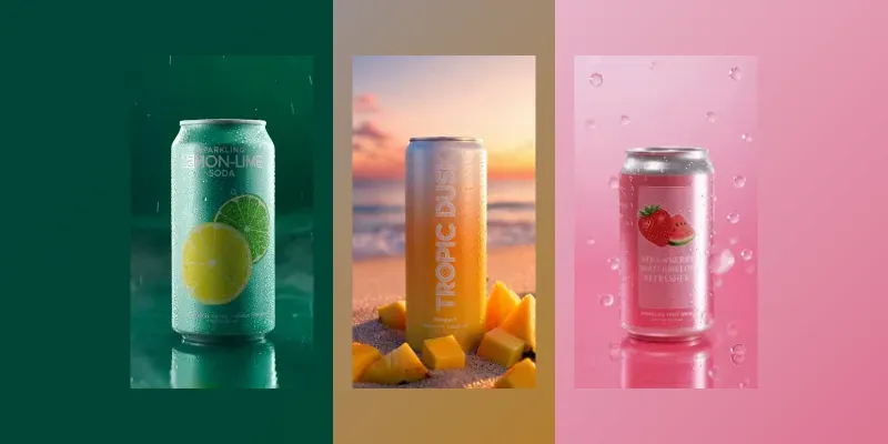 Cinematic Splash Drink Series generated by undefined