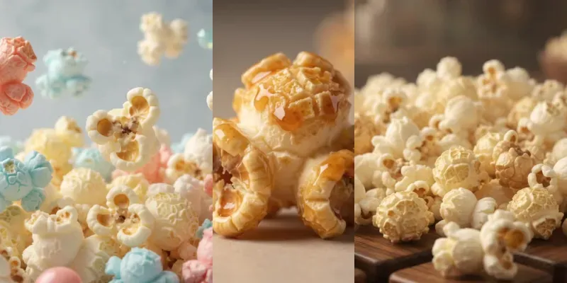 Popcorn Bursts Become Mini Cloud Cities