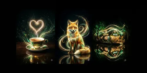 Luminous Ethereal Glows generated by gemini-image