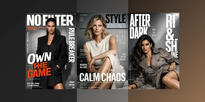 Editorial Magazine Covers generated by undefined