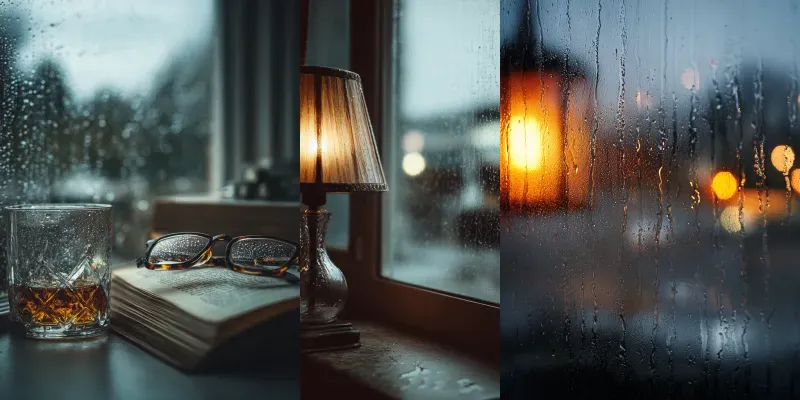 Rainy Day Interior Photography generated by undefined