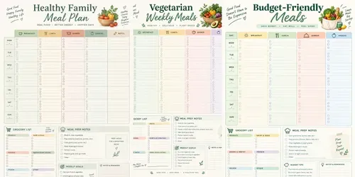 Printable Meal Planners generated by chatgpt-image