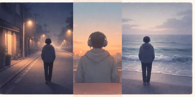 Cinematic Lofi Album Cover Systems generated by undefined