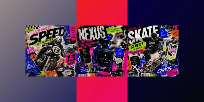 Maximalist Chaos Collage Poster Art generated by undefined