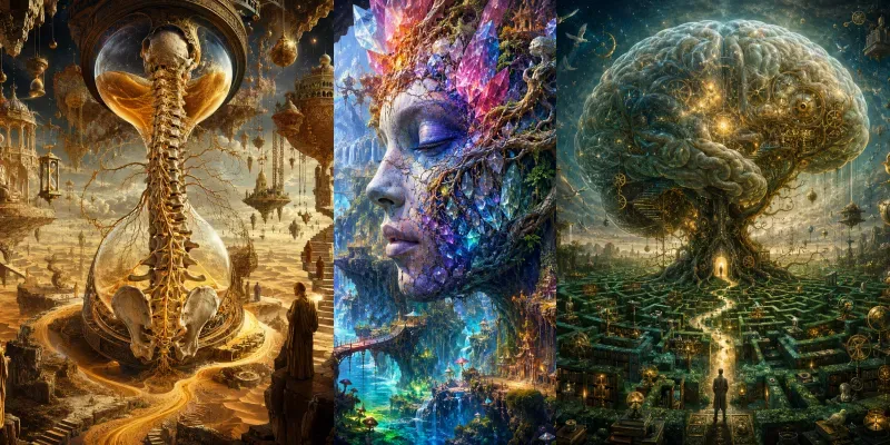 Surreal Mindscape Journeys generated by undefined