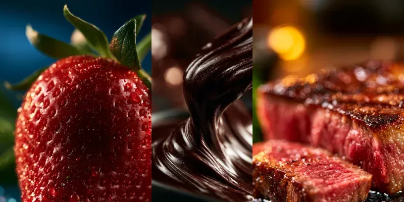 Gourmet Food Macro Showcases generated by undefined