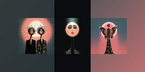 Mystic Eclipse Portrait Art generated by midjourney