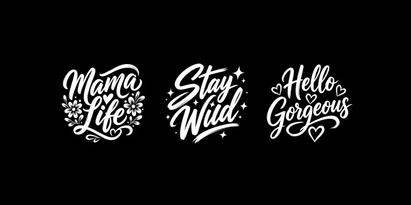 Clean Brush Typography Tshirts generated by undefined