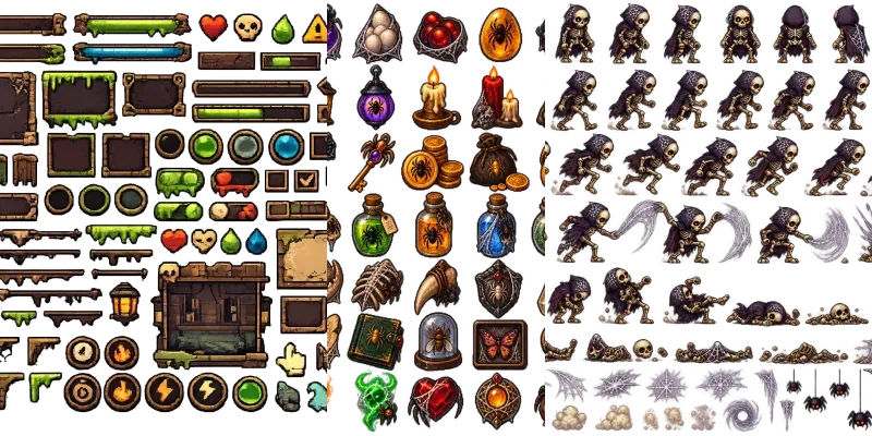Monster Alley Game Asset Packs generated by undefined