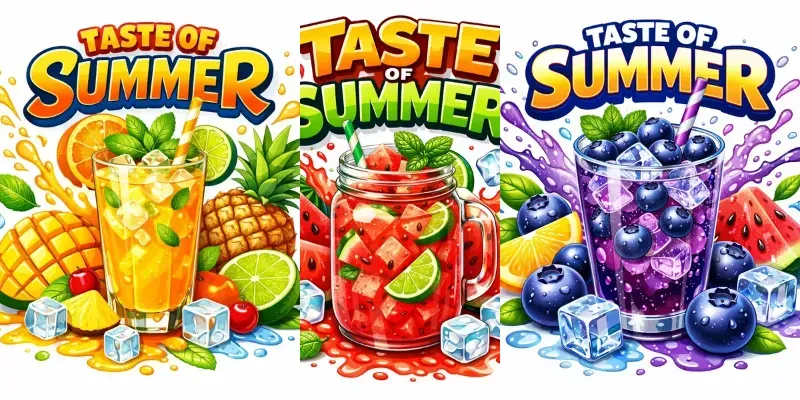 Summer Drink Illustration Packs generated by undefined
