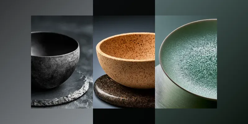 Organic Ceramic Tableware Photography generated by undefined