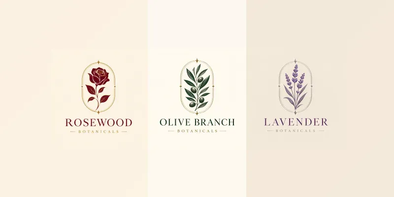 Elegant Botanical Line Art Logos