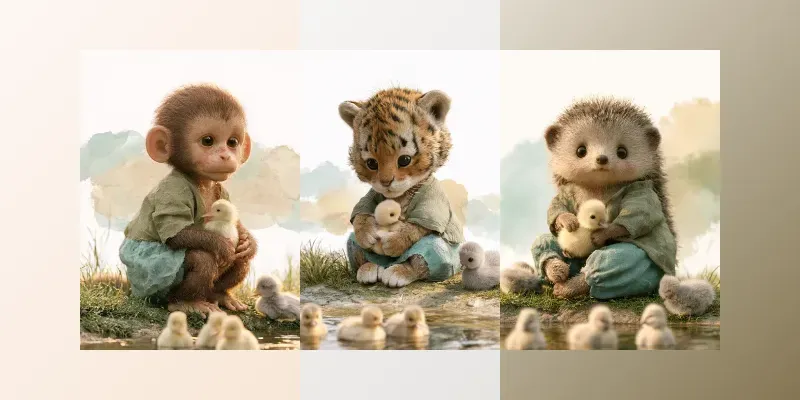 3D Animal Nursery Art