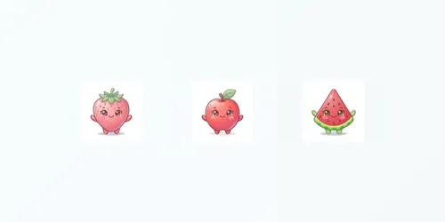 Cute Chibi Fruit Mascot Characters generated by chatgpt-image