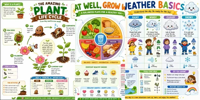Cute Educational Infographics generated by undefined