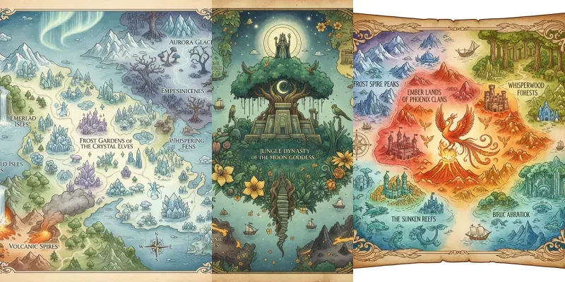 Fantasy World Map Generators generated by undefined