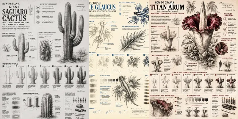 Art Lesson Infographic Printable Guides generated by undefined