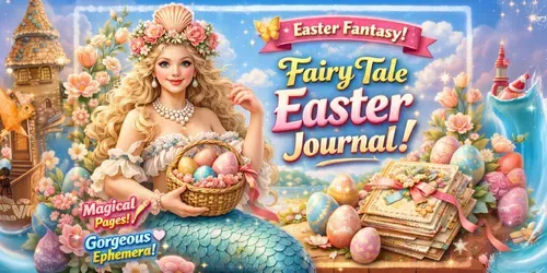 Fairytale Easter Day Junk Journals generated by midjourney