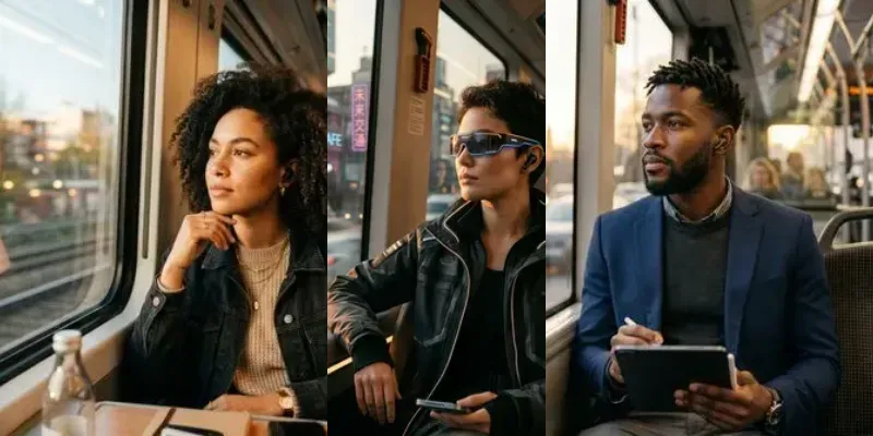 Urban Portraits In Public Transport generated by undefined