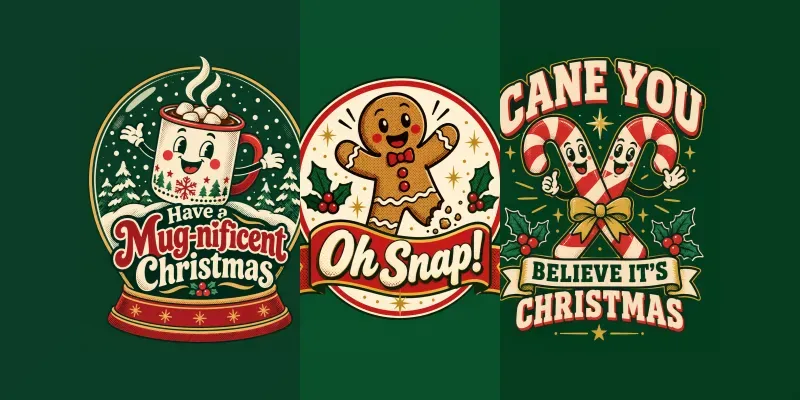 Christmas Food Pun Tshirt Designs