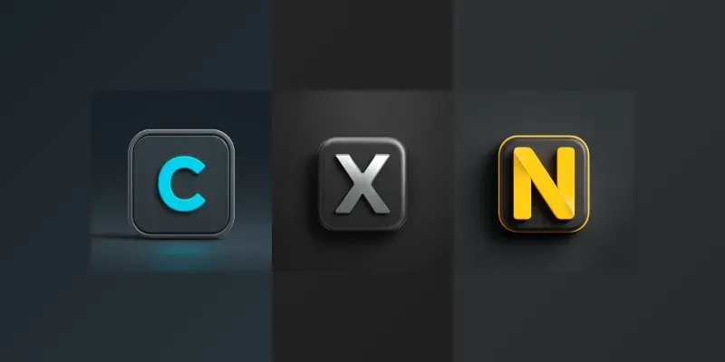 Bold Letter App Icon Key Style generated by undefined
