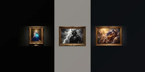 Anime Old Masters Fine Art Canvases generated by gemini-image