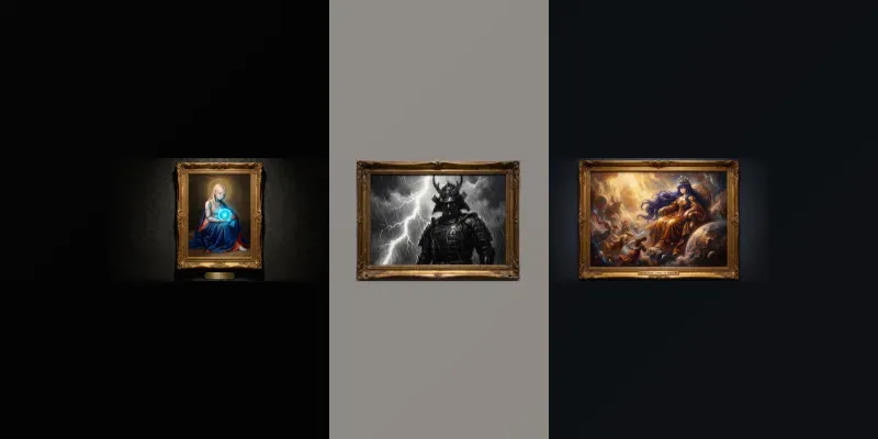 Anime Old Masters Fine Art Canvases generated by undefined