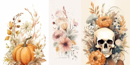 Whimsical Watercolor Postcard Art generated by midjourney