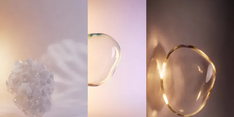 Cinematic Renders Of Moving Blobs Visuals generated by undefined