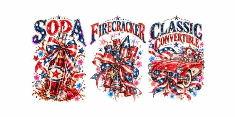 Neon Americana Coquettes