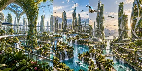Futuristic Ecocity Generator generated by chatgpt-image