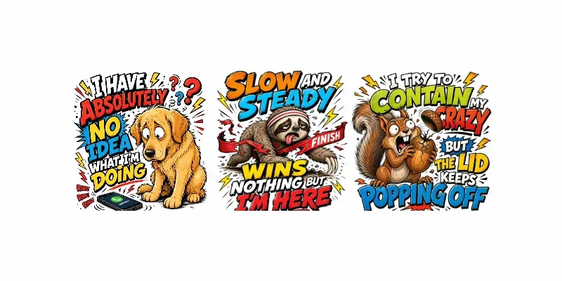 Humorous Cartoon Tee Generator generated by undefined