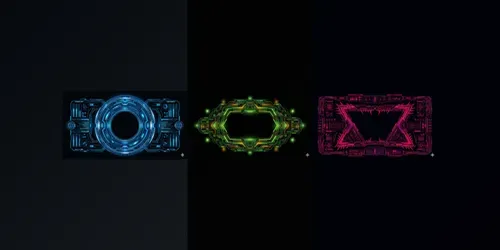 Cyberpunk UI Hud Frames generated by gemini-image
